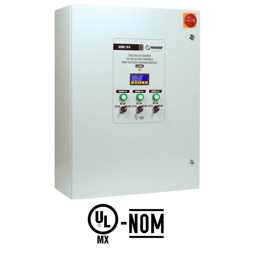 Series 10V: Variable Speed Hydropneumatic Booster Control Panel ...